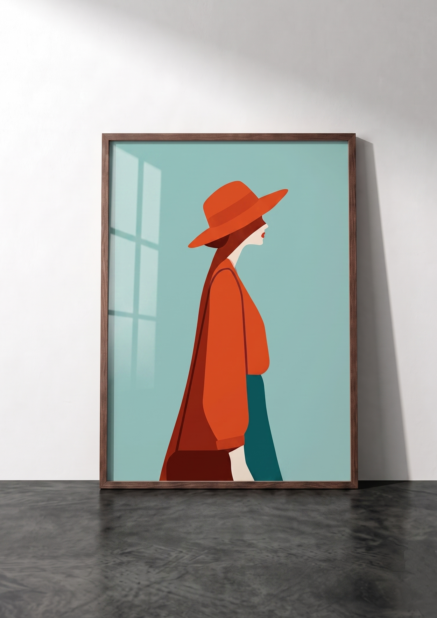 Póster Retrato de Mujer — Ilustración Minimalista (Ref:0007)