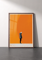 Póster pensador — Ilustración Minimalista  (Ref:0006)