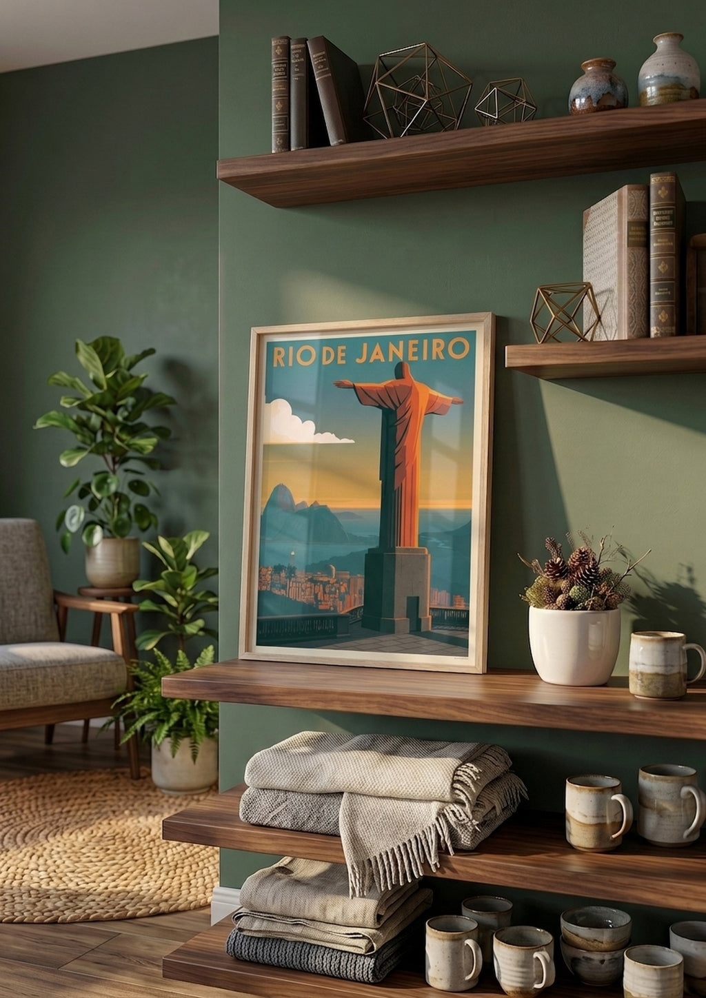 Póster Río de Janeiro — Ilustración Vintage (Ref.0014)