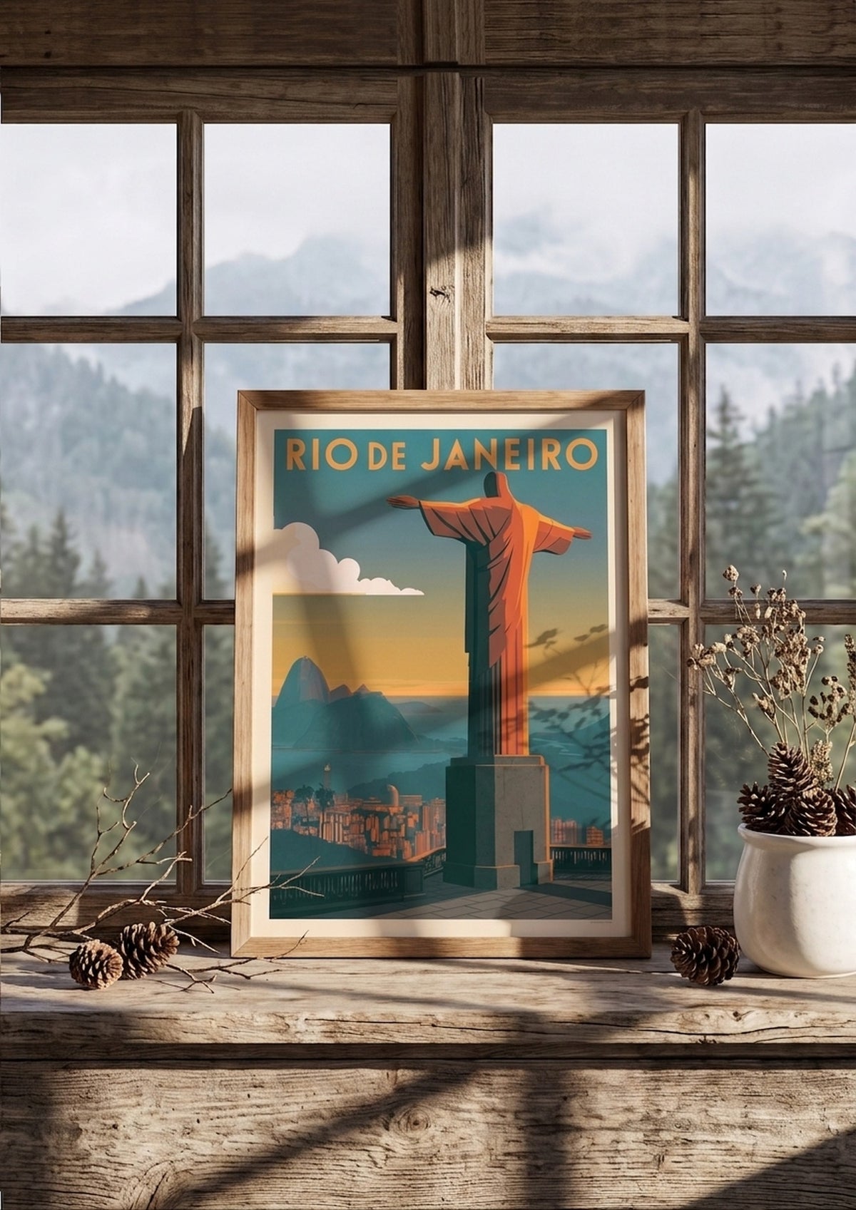 Póster Río de Janeiro — Ilustración Vintage (Ref.0014)