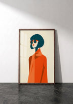 Póster Retrato Mujer — Ilustración Minimalista (Ref:0015)