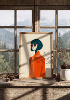 Póster Retrato Mujer — Ilustración Minimalista (Ref:0015)