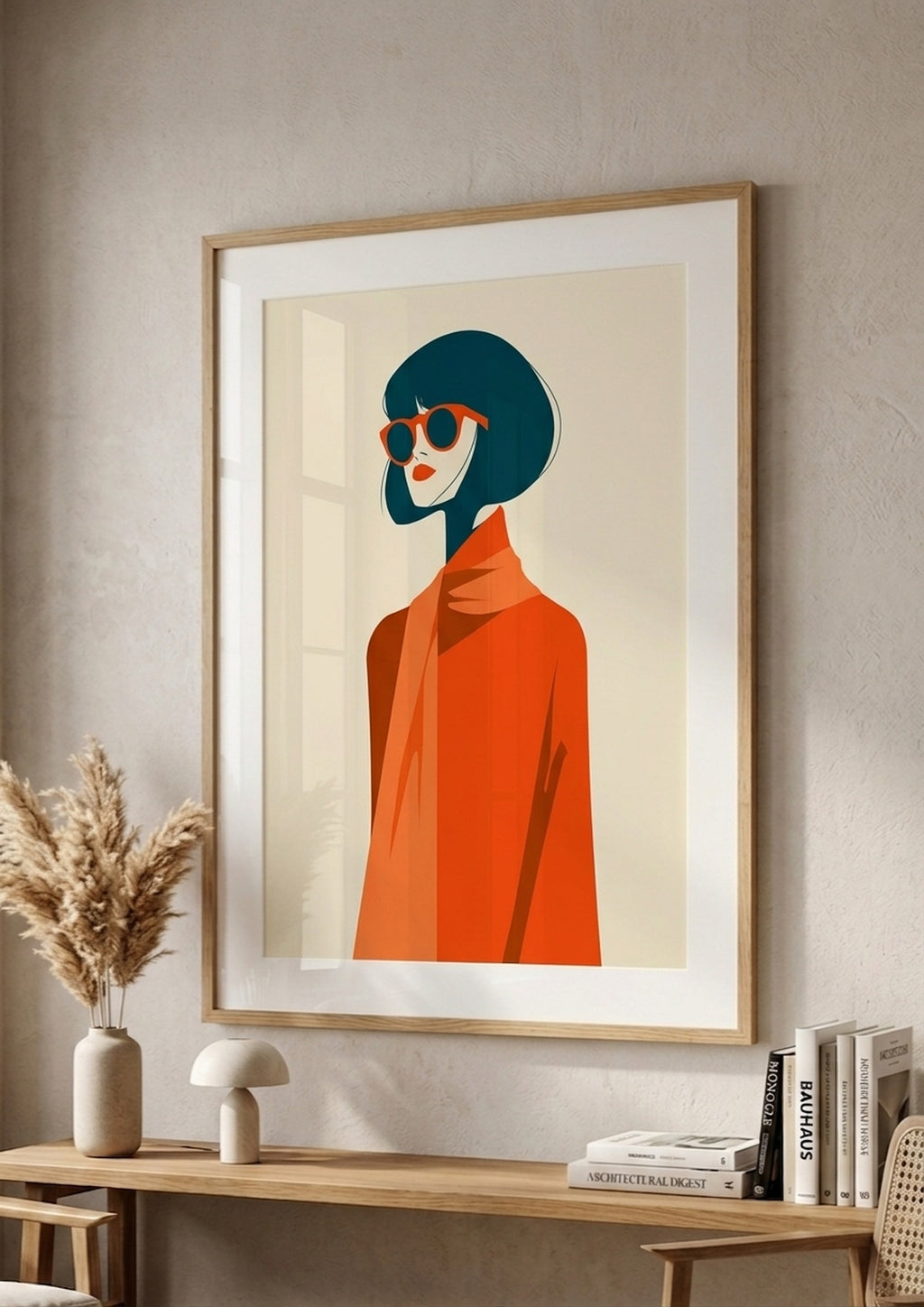 Póster Retrato Mujer — Ilustración Minimalista (Ref:0015)