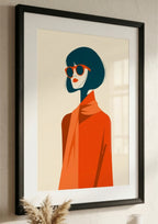 Póster Retrato Mujer — Ilustración Minimalista (Ref:0015)