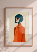 Póster Retrato Mujer — Ilustración Minimalista (Ref:0015)