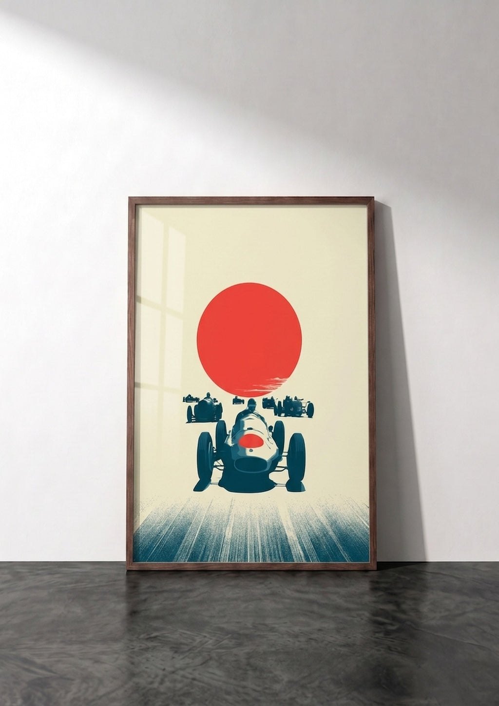 Póster Automovilismo — Ilustración Retro (Ref:0027)
