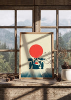 Póster Automovilismo — Ilustración Retro (Ref:0027)