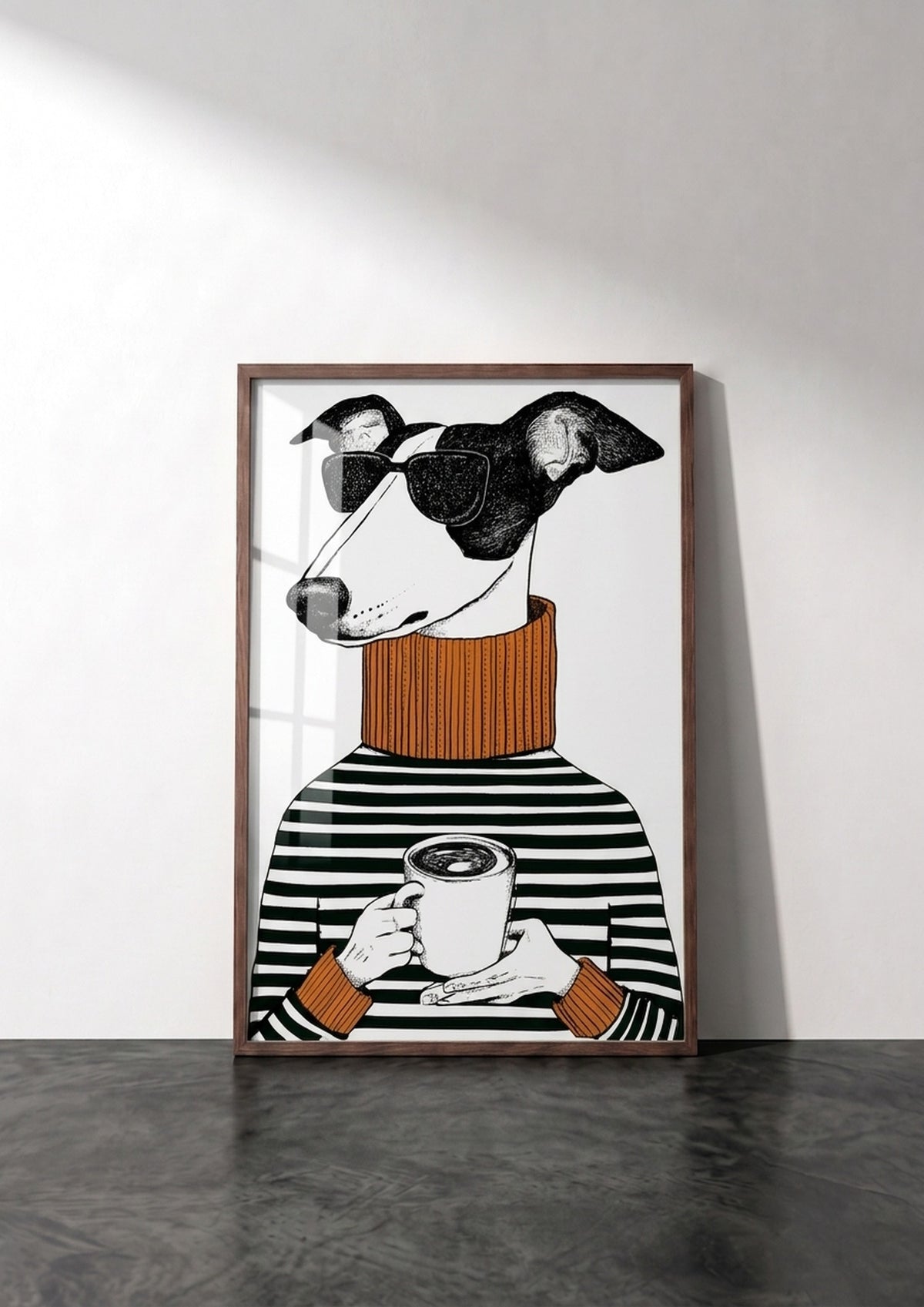 Póster Galgo Hipster (Ref:0028)