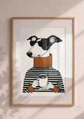 Póster Galgo Hipster (Ref:0028)