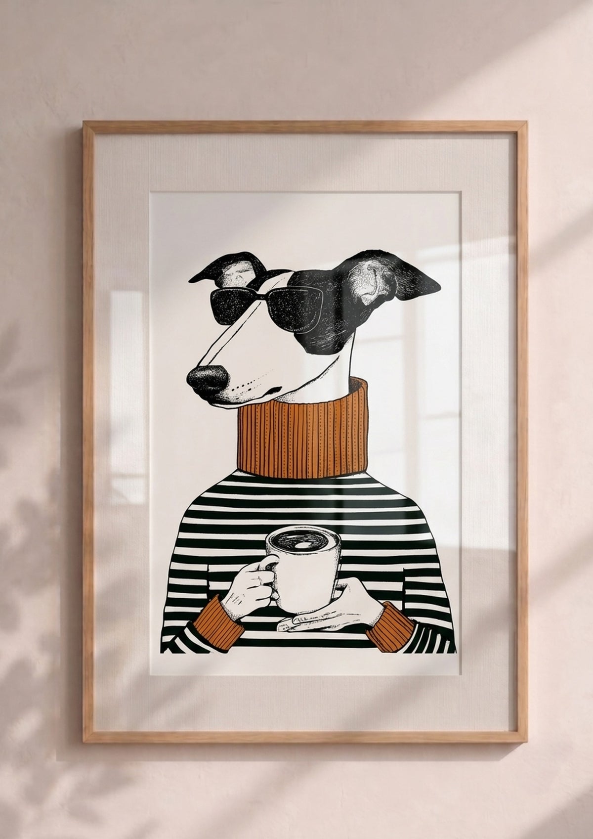 Póster Galgo Hipster (Ref:0028)