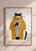 Póster Mapache Hipster (Ref:0037)
