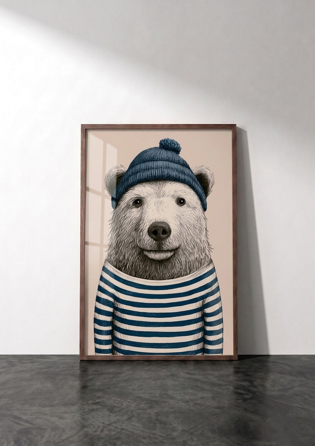 Póster Oso Gorro Azul (Ref:0040)