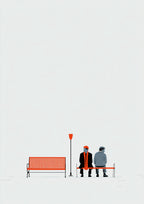 Póster Banco — Ilustración Minimalista (Ref:0046)