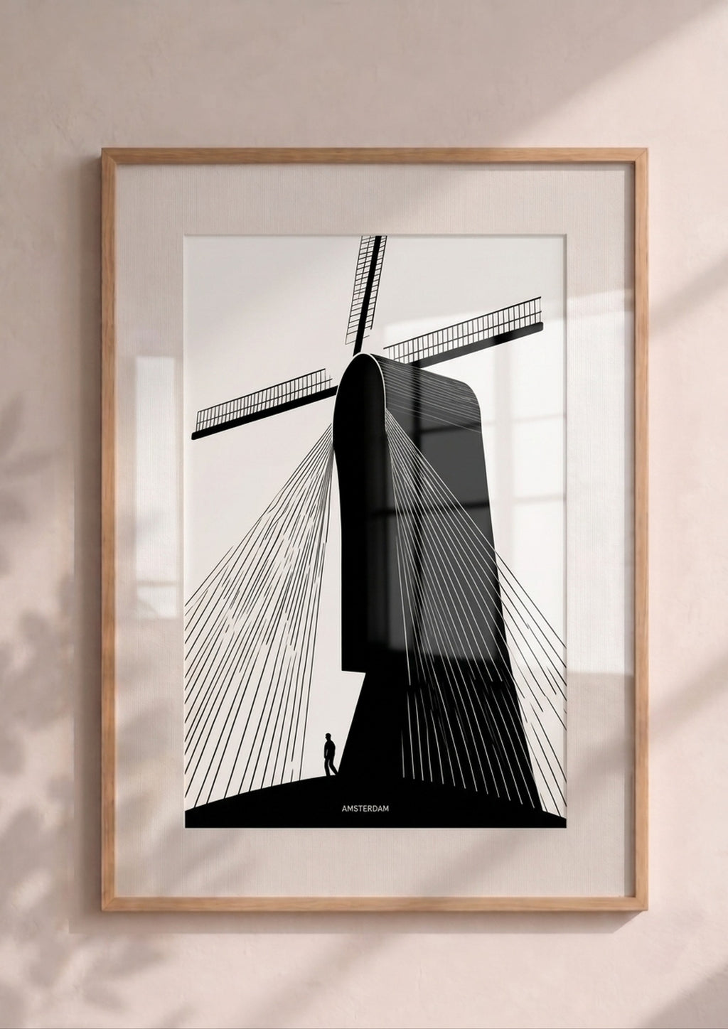 Póster Ámsterdam Molino — Ilustración Gráfica (Ref.0059)