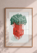 Póster Edificio y Árboles  (Reff.0064)