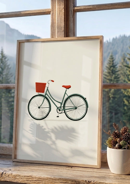 Póster Bicicleta Clásica — Ilustración Retro (Ref.0067)