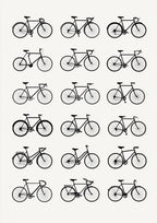 Póster Bicicletas — Ilustración Lineal (Ref.0069)