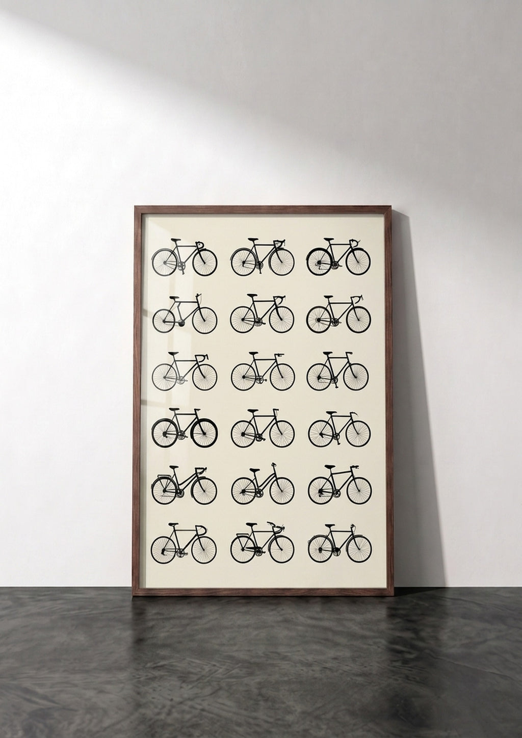 Póster Bicicletas — Ilustración Lineal (Ref.0069)