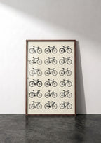 Póster Bicicletas — Ilustración Lineal (Ref.0069)