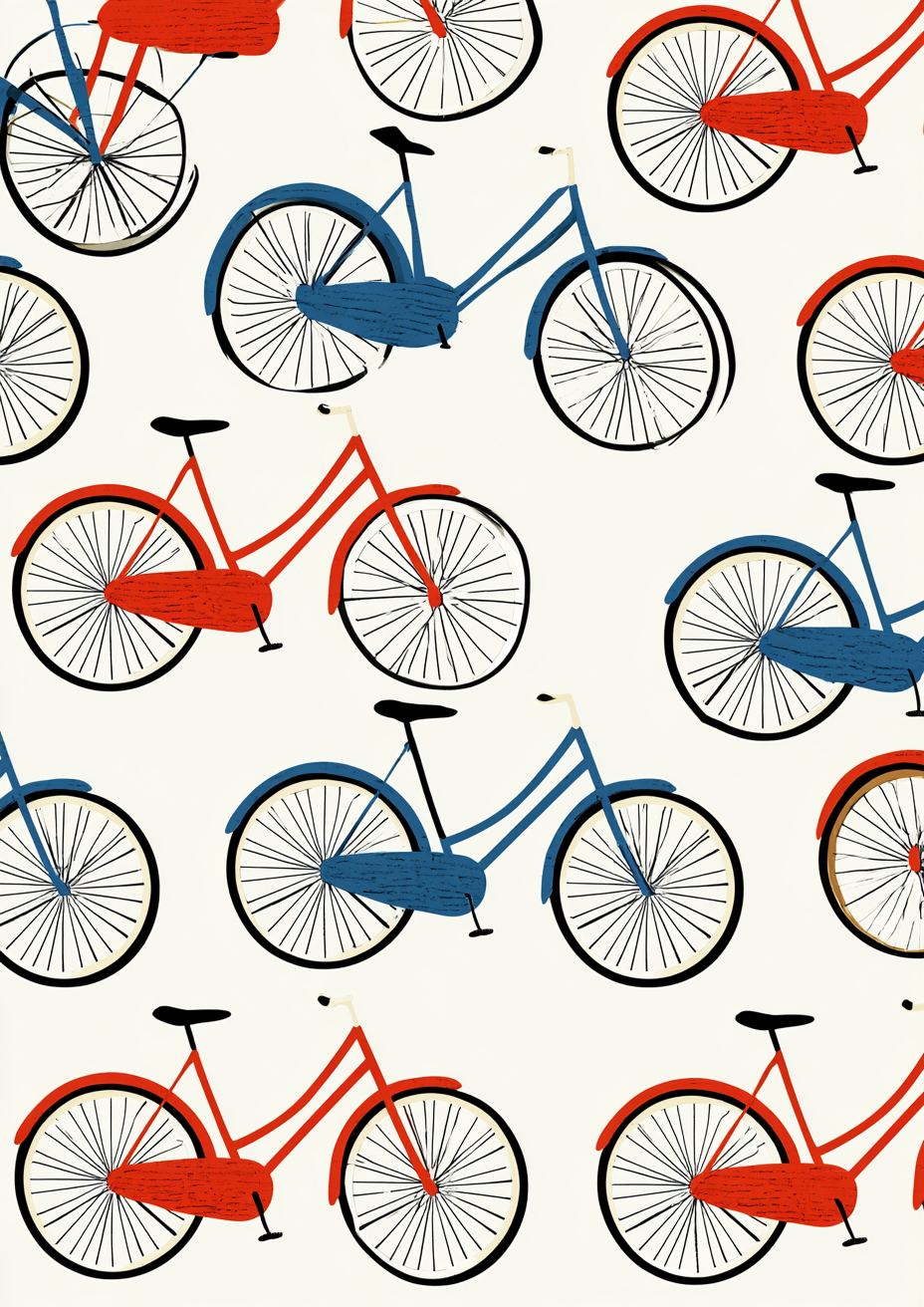 Póster Patrón Bicicletas (Ref.0070)