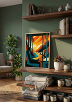 Póster Viajero al Atardecer (Ref.0071)