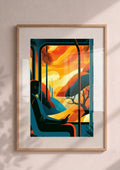 Póster Viajero al Atardecer (Ref.0071)