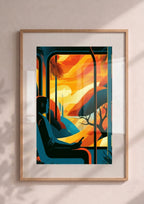 Póster Viajero al Atardecer (Ref.0071)