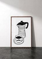 Póster Cafetera y Taza (Ref.0079)