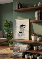 Póster Cafetera y Taza (Ref.0079)