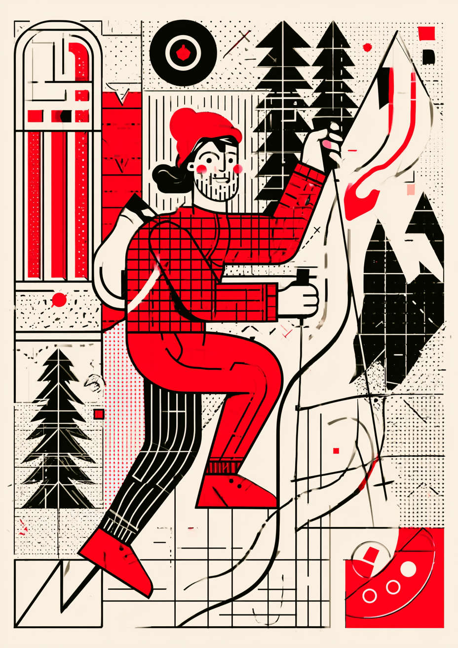 Póster Escalador Retro (Ref.0081)