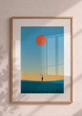 Póster Golf al Atardecer — Ilustración Minimalista (Ref.0082)