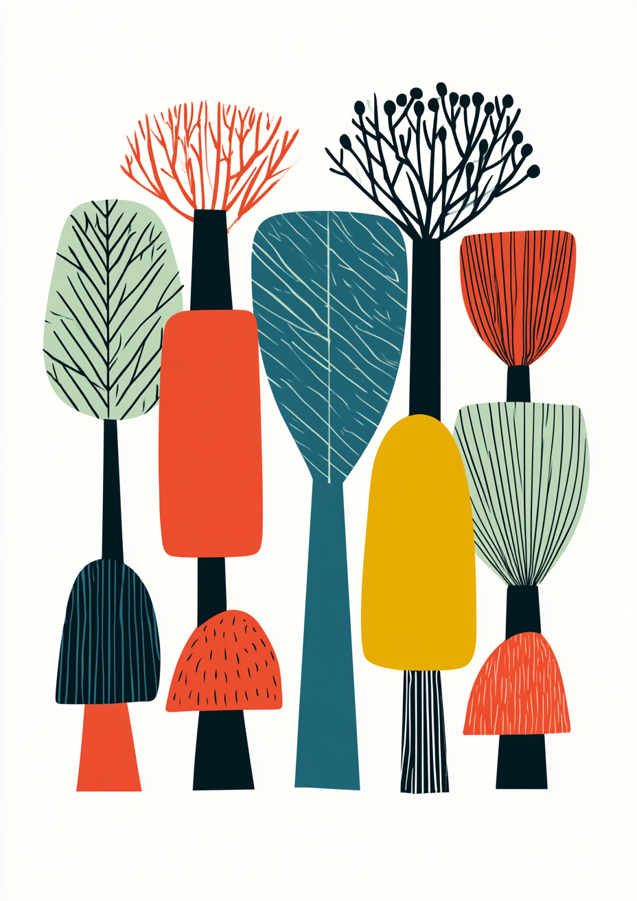 Póster Bosque — Ilustración Escandinava (Ref.0084)