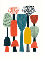 Póster Bosque — Ilustración Escandinava (Ref.0084)