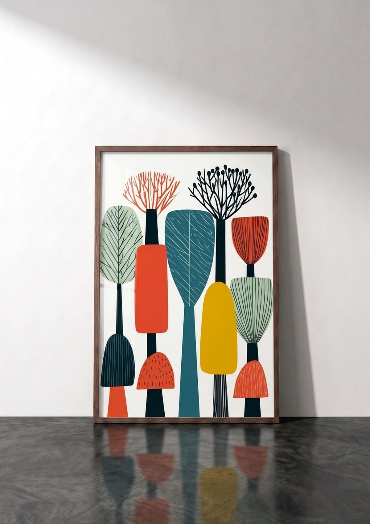 Póster Bosque — Ilustración Escandinava (Ref.0084)