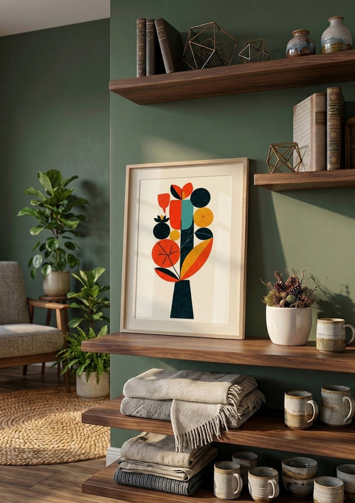 Póster Bouquet Abstracto — Ilustración Escandinava (Ref.0085)
