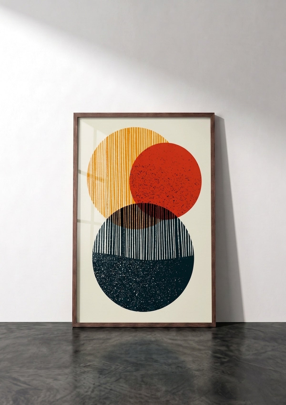 Póster Círculos Abstractos — Ilustración Escandinava (Ref.0087)