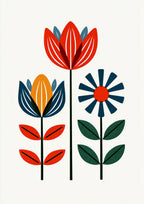 Póster Tulipanes — Ilustración Escandinava (Ref.0090)
