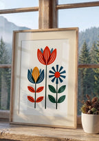 Póster Tulipanes — Ilustración Escandinava (Ref.0090)
