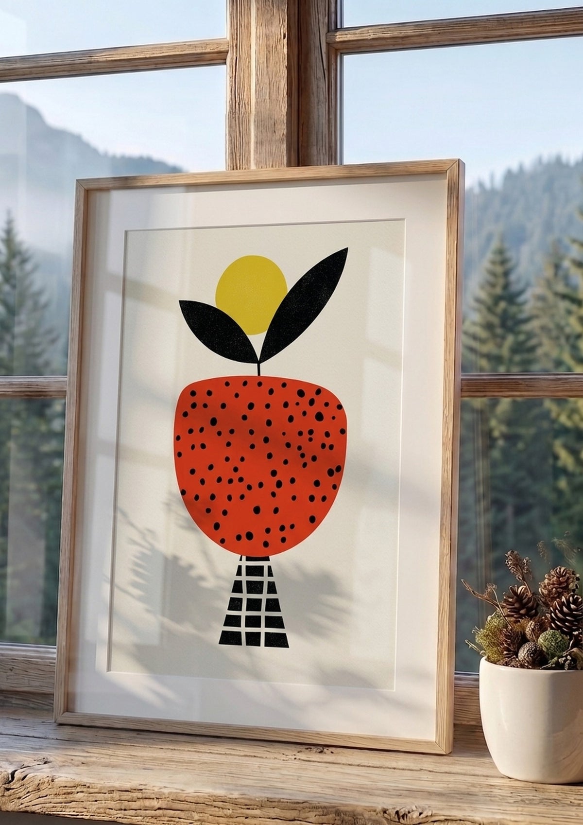 Póster Planta Abstracta — Ilustración Escandinava (Ref.0093)