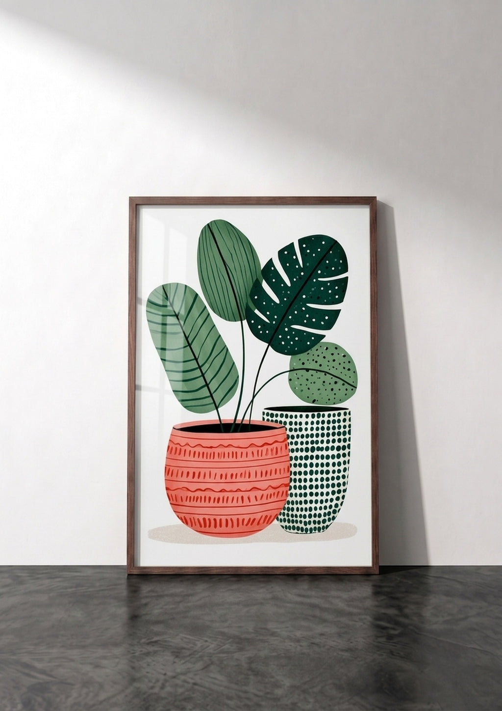 Póster Plantas en Macetas — Ilustración Botánica (Ref.0096)