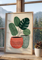 Póster Plantas en Macetas — Ilustración Botánica (Ref.0096)