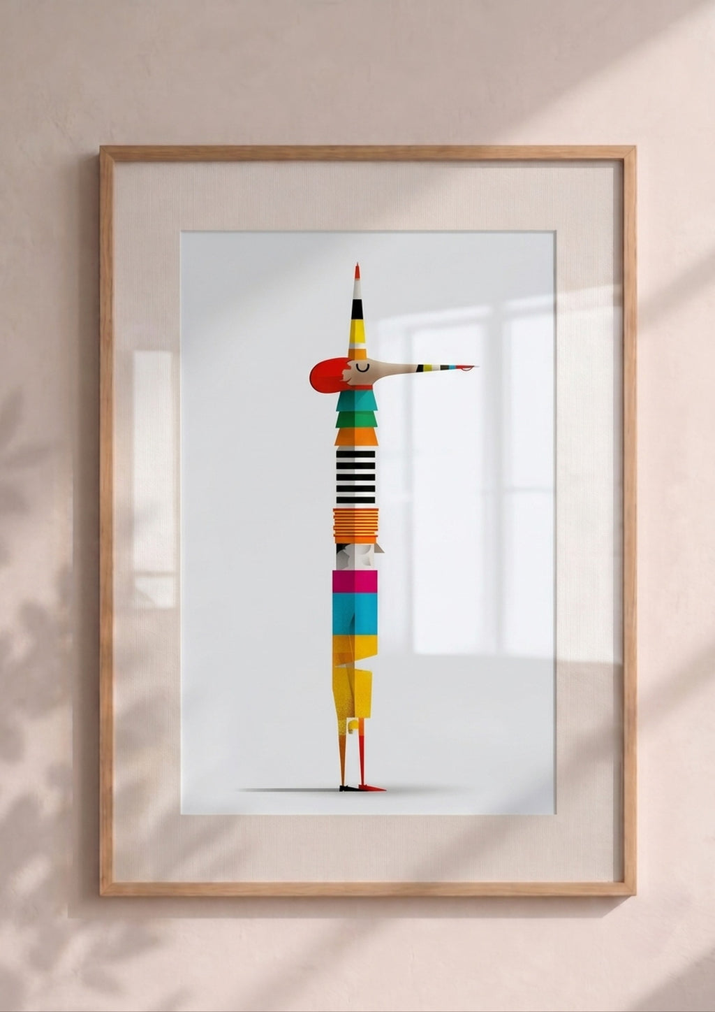 Póster Tótem Colorido — Ilustración Geométrica (Ref.0099)