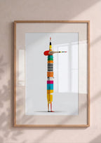 Póster Tótem Colorido — Ilustración Geométrica (Ref.0099)