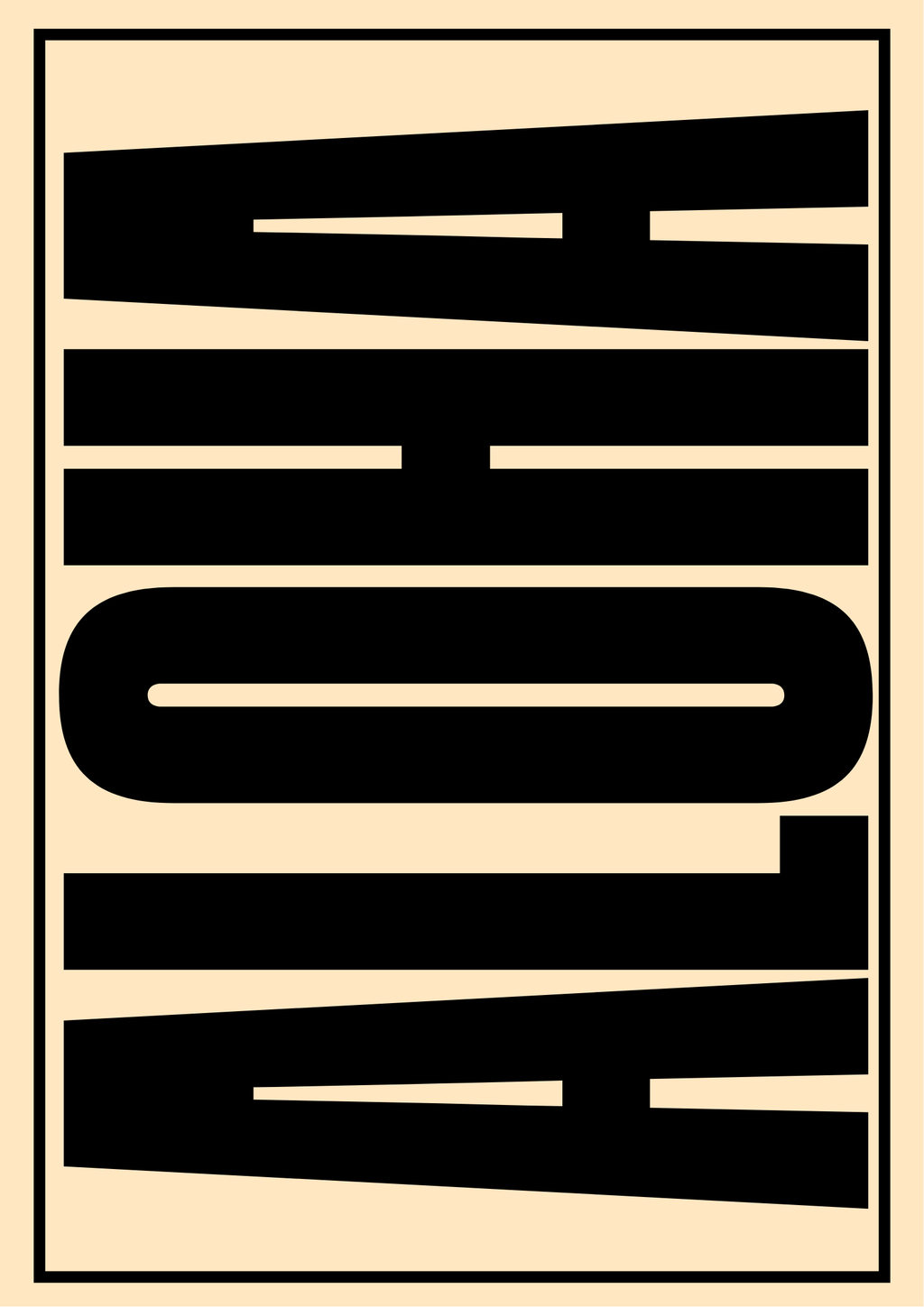 Póster Aloha Abstracto — Ilustración Tipográfica (Ref.0102)