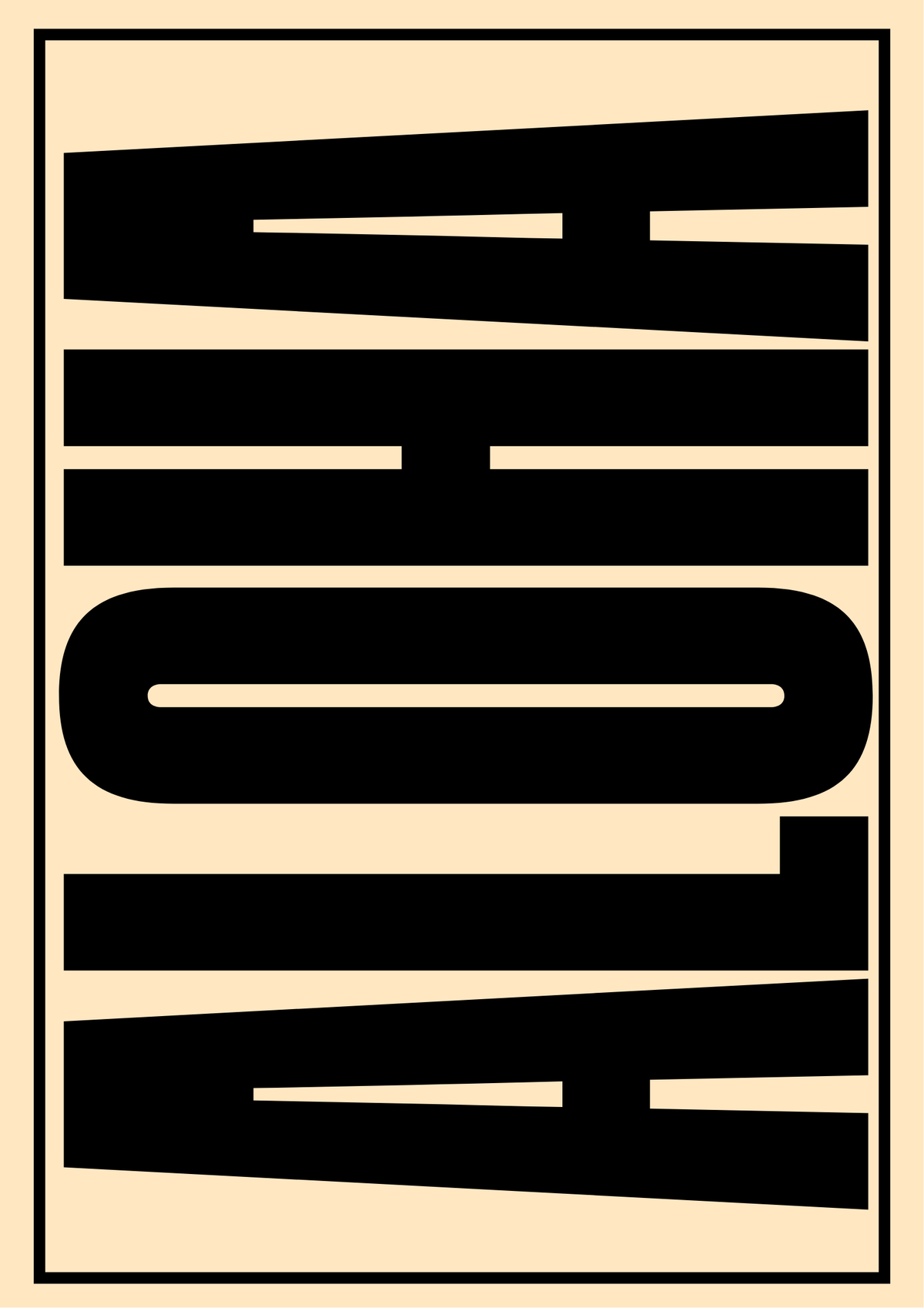 Póster Aloha Abstracto — Ilustración Tipográfica (Ref.0102)