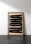 Póster Aloha Abstracto — Ilustración Tipográfica (Ref.0102)