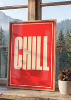 Póster Chill — Ilustración Tipográfica (Ref.0104)