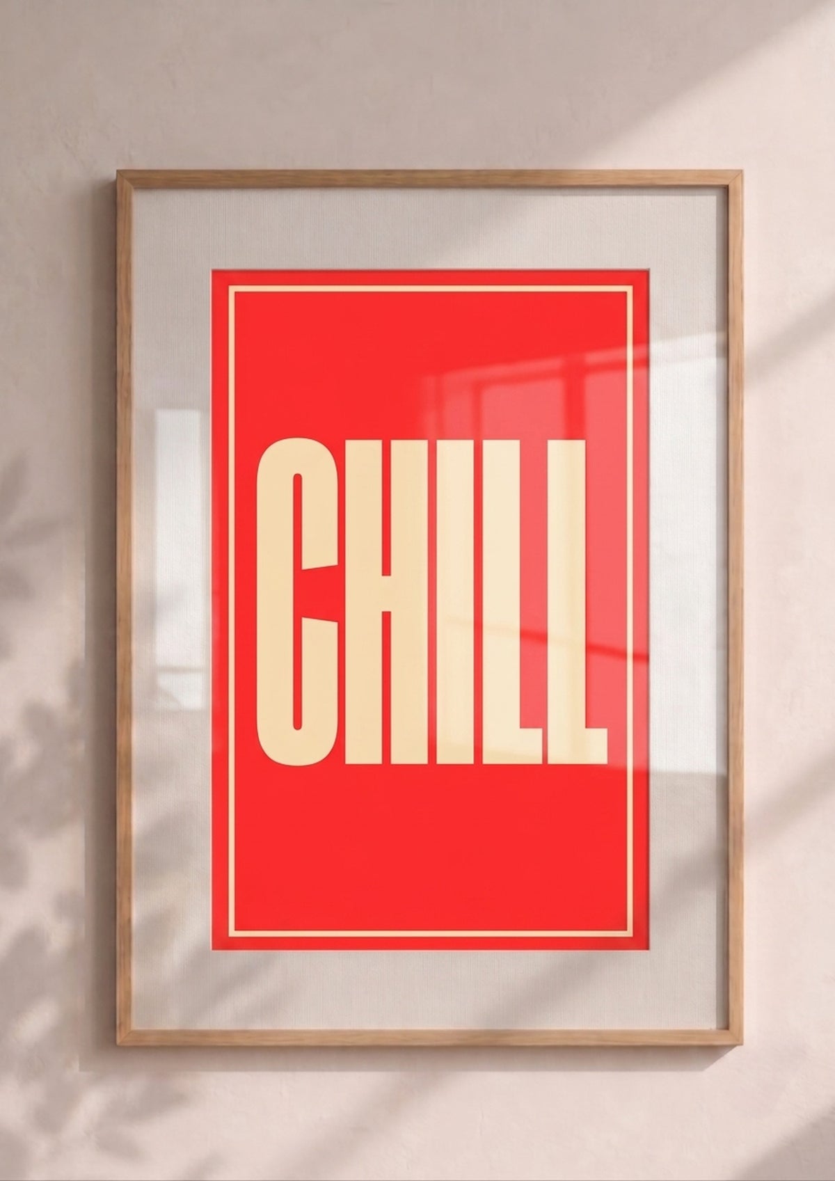 Póster Chill — Ilustración Tipográfica (Ref.0104)