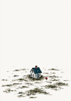 Póster Casita Solitaria — Ilustración Minimalista (Ref.0114)