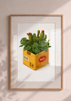 Póster Caja y Planta — Ilustración Botánica (Ref.0123)